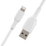 Belkin - Boost Charge USB-A to Lightning PVC Cable 1Meter - White