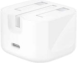 Belkin BoostCharge USB-C Wall Charger 30W, Power Delivery Fast Charger, PPS Compatible, Compact USB-C Phone & Tablet Charger, with UK Plug, White