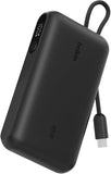 Belkin BoostCharge Power Bank 10K with Display | 45W PD Fast Charging, Integrated USB-C Cable, Digital Battery Display, For Tablets & Smartphones, Black