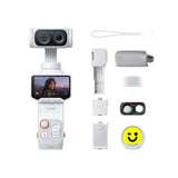 Insta360 Luna Ultra Creator Bundle| 8K Pocket Size Gimbal Camera w/ Dual Leica Lens System, Standard Kit + Battery Handle + Mic Pro Tx + Wide-Angle Lens + Carry Case, For Content Creators, Black