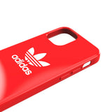 Adidas SNAP Apple iPhone 12 Mini Trefoil Case - Back cover w/ Trefoil Design, Scratch & Drop Protection w/ TPU Bumper, Wireless Charging Compatible - Scarlet