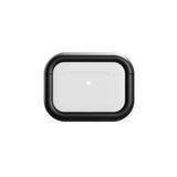 Arc Pulse Compatible with AirPods Pro Case (2024), Minimalist Protective Shock Absorption Aluminum Shells + Elastomer Inlays, Slide-On Fit Charging Case Cover - Matte Black