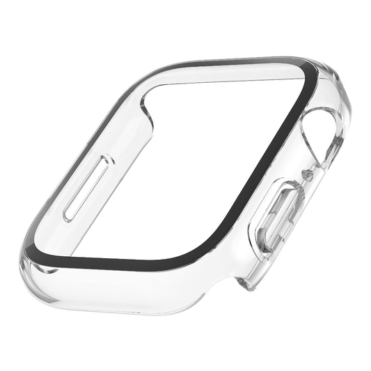 Belkin ScreenForce Apple Watch Screen Protector + Bumper (45mm)| Full 360 Protection, Tempered Curved Glass, AntiBacterial, for Apple Watch Series 8/7/6/5/4/SE - Transparent