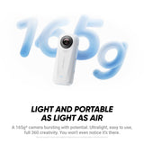 Insta360 X4 Air Starter Bundle| Lightest 8K 360 Action Camera for Epic Adventures| for Travel, Sports, Family Moments, Vlogging| Smooth, Stable, Easy-to-Edit Videos Anytime, Anywhere - White