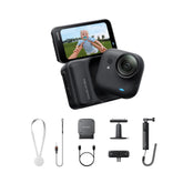 Insta360 GO Ultra Creator Bundle Midnight Black - Tiny 4K Cam, Lightweight & Portable, Low Light Excellence, Mount Anywhere, FlowState Stabilization, 200 Min Battery Life