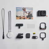 Insta360 GO Ultra Premium Cycling Bundle Midnight Black - Tiny 4K Cam, Lightweight & Portable, Low Light Excellence, Mount Anywhere, FlowState Stabilization, 200 Min Battery Life