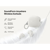 Belkin SoundForm Anywhere Wireless Earbuds, Bluetooth Earphones with Long-Lasting Comfort, IPX4 Waterproof Lightweight Earbuds for iPhone, iPad, Tablet, Laptop, Biking, Running & More - Cream