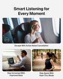 Belkin SoundForm Rhythm ANC Noise-Cancelling Earbuds| 8Hrs Playtime + 20Hrs w/ Charging Case, Clear Calls & Deep Bass, Lightweight Design & Water Resistant, Black
