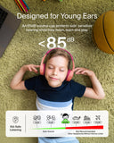Belkin SoundForm Mini Wireless Kids Headphones, 85dB Volume Limit, Bluetooth, Built-In Microphone, 30-Hour Battery Life, USB-C Charging, Pink