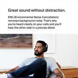 Belkin SoundForm Adapt Wireless Over-Ear Bluetooth Headset| 65Hrs Playtime, On-Board Controls, Flip-to-Mute Boom Mic, Stylish w/ Great Sound, USB-C port Fast Charging, Wired or Wireless Use - Black