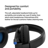 Belkin SoundForm Inspire Kids Over Ear Bluetooth Headset| Volume Safe 85dB, 35Hrs Playtime, USB-C Fast Charging, Wired/Wireless Use, for Music & On-Line Class, works w/ Apple, Samsung, HP - Black