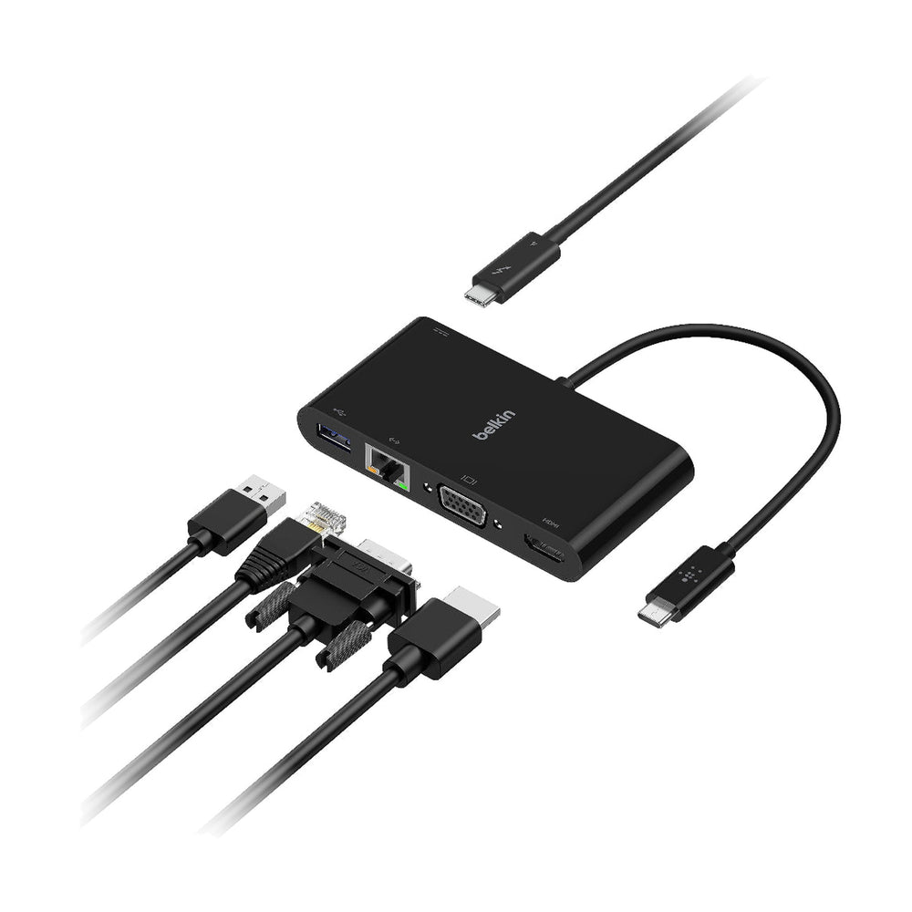 Belkin USB-C to HDMI, VGA, USB-A and Gigabit