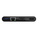 Belkin - USB-C to HDMI, VGA, USB-A and Gigabit Ethernet - Black