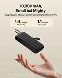 Belkin UltraCharge Power Bank 10K | 45W Fast Charging, 20cm Integrated USB-C Cable, Digital Display, for iOS, Android SmartPhones, Tablets, EarBuds, Sand