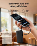 Belkin UltraCharge Power Bank 10K | 45W Fast Charging, 20cm Integrated USB-C Cable, Digital Display, for iOS, Android SmartPhones, Tablets, EarBuds, Sand