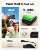 Belkin UltraCharge Power Bank 10K | 45W Fast Charging, 20cm Integrated USB-C Cable, Digital Display, for iOS, Android SmartPhones, Tablets, EarBuds, Sand