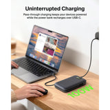 Belkin UltraCharge Pro Laptop Power Bank 25K | 158W Shared Output, Fast Charge Integrated 140W USB-C Cable, Digital Display, for MacBooks, Laptops, Tablets, SmartPhones, USB-C Devices, Charcoal