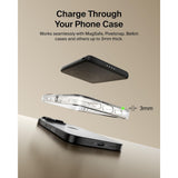 Belkin Slim Magnetic Power Bank 5K| Thin, Portable MagSafe Wireless & USB-C Charger, Strong Magnet, Pocket-Sized Power for iPhone & USB-C Devices, TSA Approved - Black