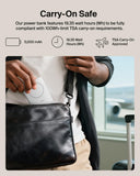 Belkin BoostCharge Qi2 Slim Magnetic Power Bank 5K with KickStand| Fast Wireless & USB-C Charging, TSA Approved Travel Compliant, for iPhone & Compatible Magnetic Cases, White