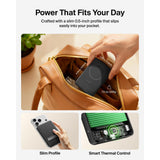 Belkin BoostCharge Slim Magnetic Power Bank 10K | Qi2 15W Wireless Charging, 30W USB-C, Built-In Kickstand, for iPhone 18/17/16/15/14/13/12, Samsung Phones w/ Magnetic Case, White