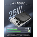 Belkin UltraCharge Slim Magnetic Power Bank 10K | Qi2 25W Wireless Charging, 30W USB-C Port, Digital Display, for iPhone 18/17/16/15/14/13/12, Samsung Phones w/ Magnetic Case, Black