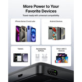 Belkin UltraCharge Slim Magnetic Power Bank 10K | Qi2 25W Wireless Charging, 30W USB-C Port, Digital Display, for iPhone 18/17/16/15/14/13/12, Samsung Phones w/ Magnetic Case, Black