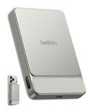 Belkin UltraCharge Slim Magnetic Power Bank 10K | Qi2 25W Wireless Charging, 30W USB-C Port, Digital Display, for iPhone 18/17/16/15/14/13/12, Samsung Phones w/ Magnetic Case, Sand