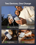 Belkin UltraCharge Slim Magnetic Power Bank 10K | Qi2 25W Wireless Charging, 30W USB-C Port, Digital Display, for iPhone 18/17/16/15/14/13/12, Samsung Phones w/ Magnetic Case, White