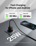 Belkin Travel Kit 3 Power Bundle, 10000mAh Power Bank + 25W Wall Charger + USB-C Cable + Travel Zipper Pouch, for Travel and Leisure, Black