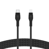 Belkin BOOST?CHARGE Pro Flex USB-C to Lightning Cable 1 Meter - MFi Certified, 25x more Heavy Duty, Includes Cable Clip, for Apple iPhone 13/12/11 Pro/Pro Max/Mini/X/8/8 Plus/iPad/Airpods - Black