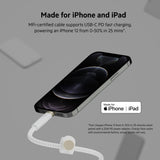 Belkin BOOST?CHARGE Pro Flex USB-C to Lightning Cable 1 Meter - MFi Certified, 25x more Heavy Duty, Includes Cable Clip, for Apple iPhone 13/12/11 Pro/Pro Max/Mini/X/8/8 Plus/iPad/Airpods - White