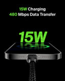 Belkin - Boost Charge USB-C to USB-A Braided Cable 1Meter - Black