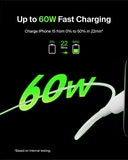 Belkin BoostCharge PVC USB-C Cable, USB-IF certified USB C to USB type C Fast Charging for iPhone 15, Samsung Galaxy S23, iPad, MacBook, Note, Pixel, more - 1m, 2pack, White