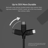 Belkin BoostCharge Pro Flex Braided USB-C to USB-C Charge & Sync Cable 1M| Fast Charge Power Delivery, Heavy Duty, for Apple MacBook Air/Pro, iPad Pro/Air/Mini, Samsung Galaxy S23/22 Ultra - Black