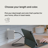 Belkin BoostCharge USB-C to USB-C Cable 240W 1M| Ultra Fast Charge Power Delivery, Heavy Duty Braided Nylon, for Apple MacBook Air/Pro, iPad Pro/Air/Mini, Samsung, HP, Dell Laptops and More - Black