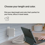 كابل شحن بيلكين بوسست تشارج PD 3.1 مضفر USB-C إلى USB-C بقدرة 240 واط وطول 1 متر