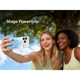Belkin Stage Powergrip, Magnetic Wireless Charging Camera Grip 9300mAh, Power Bank w/Retractable USB C Cable, Bluetooth, Tripod Attachment, LCD Screen, Portable Charger for iPhone, Google Pixel, etc. - Blue