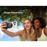 Belkin Stage Powergrip, Magnetic Wireless Charging Camera Grip 9300mAh, Power Bank w/Retractable USB C Cable, Bluetooth, Tripod Attachment, LCD Screen, Portable Charger for iPhone, Google Pixel, etc. - Gray
