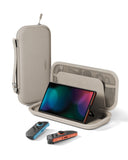 Belkin Gaming Travel Case for Nintendo Switch 2| Travel Storage Case with Game Card Storage, Hidden AirTag Pocket, Water-Resistant Exterior, Sand