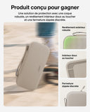 Belkin Gaming Travel Case for Nintendo Switch 2| Travel Storage Case with Game Card Storage, Hidden AirTag Pocket, Water-Resistant Exterior, Sand