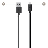 كابل شحن ومزامنة BELKIN MIXIT Micro USB - أسود