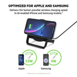 Belkin - Boost Up Wireless Charging Stand 10W with 1.2 m cable and AC adapter - Black