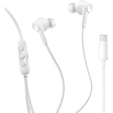 Belkin SoundForm ANC Wired USB-C Earbuds, Active Noise Cancellation, Hi-Res Audio, Built-In Microphone, IPX5 Water Resistant, White