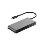 Belkin Multiport Hub8In1 C To (2 Usba 1 Usbc 1 Usbc Pd 1 Ethrnt 1 Hdmi 1 Micro Sd 1 Sd) Space Grey