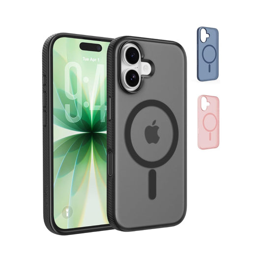 Belkin Grip Case for iPhone 17 6.3", 6 Ft. Drop Protection, MagSafe Compatible, Anti-Scratch, Slim 1.1cm, Raised Edges, Enhanced Grip, Polished Buttons, Made with Recycled Material - Black