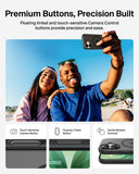 Belkin Grip Case for iPhone 17 6.3", 6 Ft. Drop Protection, MagSafe Compatible, Anti-Scratch, Slim 1.1cm, Raised Edges, Enhanced Grip, Polished Buttons, Made with Recycled Material - Black