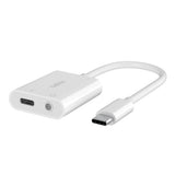 محول بيلكين روكستار، منفذ صوت 3.5 ملم، منفذ شحن USB-C