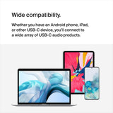 محول بيلكين روكستار، منفذ صوت 3.5 ملم، منفذ شحن USB-C