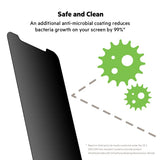 Belkin SCREENFORCE Privacy iPhone 12 / 12 Pro Screen Protector - Tempered Glass w/ AntiMicrobial Surface, 9H Hardness, Anti-Scratch, Case Friendly w/ Easy Align Tray - Privacy