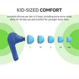 Belkin SOUNDFORM NANO True Wireless Earbuds for KIDS - Bluetooth In-Ear KID FRIENDLY w/ Volume Limiter & Touch Control, 24HRS Battery, for Apple iPhone/iPad, Samsung/Huawei, Tablets & Laptops - Blue